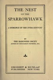 Cover of: The Nest of the Sparrowhawk by Emmuska Orczy, Baroness Orczy