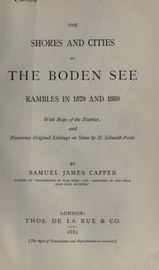 The shores and cities of the Boden See by Samuel James Capper