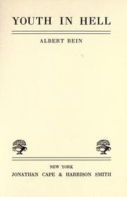 Cover of: Youth in hell by Albert Bein