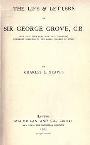 Cover of: life & letters of Sir George Grove, C.B.