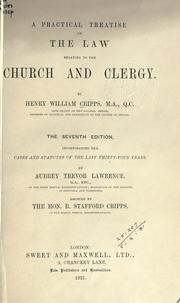 Cover of: A practical treatise on the law relating to the church and clergy.