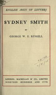 Cover of: Sydney Smith. by George William Erskine Russell