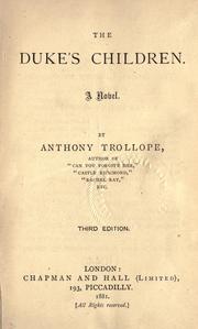 Cover of: The duke's children by Anthony Trollope