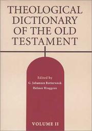 Cover of: Theological Dictionary of the Old Testament, Vol. 2