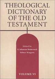 Cover of: Theological Dictionary of the Old Testament, Vol. 6 by G. Johannes Botterweck