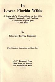 Cover of: In lower Florida wilds by Charles Torrey Simpson