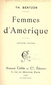 Cover of: Femmes d'Amérique.