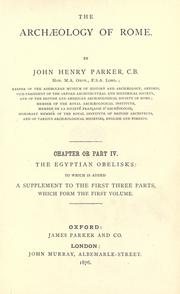 Cover of: The Egyptian obelisks: to which is added a supplement to the first three parts, which form the first volume.