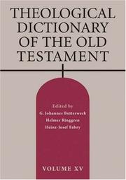 Cover of: Theological Dictionary of the Old Testament, Vol 15
