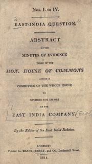 Cover of: East-India question. by East India Company
