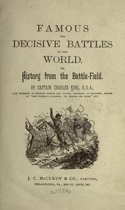 Famous and decisive battles of the world by Charles King
