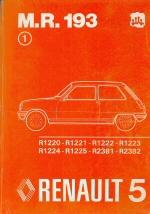 Cover of: Workshop manual M. R. 193 | ReМЃgie nationale des usines Renault.