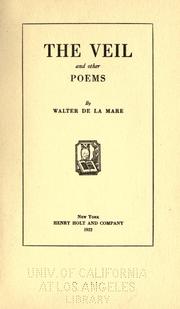 Cover of: The veil by Walter De la Mare