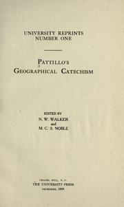 Cover of: Pattillo's Geographical catechism by Henry Pattillo
