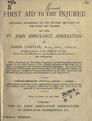 First aid to the injured by St. John Ambulance Association.
