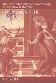 Cover of: The Book of the Acts (New International Commentary on the New Testament) by Frederick Fyvie Bruce