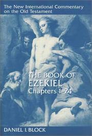 Cover of: The Book of Ezekiel: Chapters 1-24 (New International Commentary on the Old Testament)