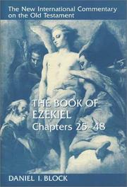 Cover of: The Book of Ezekiel by Daniel I. Block