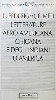 Cover of: Letterature afro-americana, chicana e degli indiani d'America