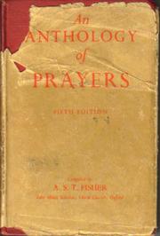 Cover of: anthology of prayers: compiled for use in school and home
