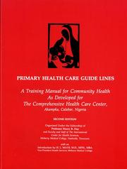 Cover of: PRIMARY HEALTH CARE GUIDELINES by Stacey B. Day MD