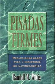 Cover of: Pisadas Firmes by Randall M. Wittig