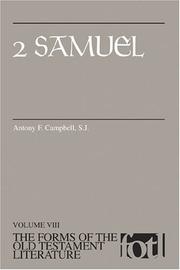 Cover of: 2 Samuel (Forms of the Old Testament Literature) by Antony F. Campbell