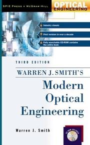 Cover of: Modern Optical Engineering by Warren J. Smith, Warren J. Smith
