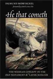 Cover of: He That Cometh by Sigmund Mowinckel