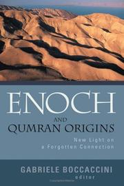 Cover of: Enoch And Qumran Origins by Gabriele Boccaccini, Italy Enoch Seminar 2003 Venice