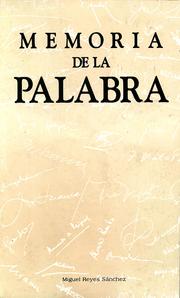 Cover of: Memoria de la palabra