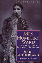 Cover of: Mrs Humphry Ward: Eminent Victorian, Pre-eminent Edwardian