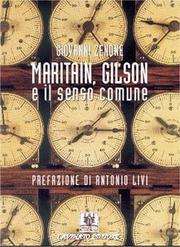 Maritain, Gilson e il senso comune by Giovanni Zenone