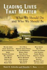Cover of: Leading Lives That Matter | 