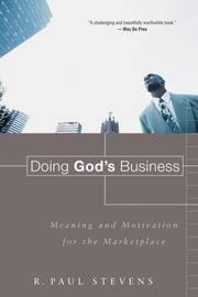 Cover of: Doing God's Business: Meaning and Motivation for the Marketplace