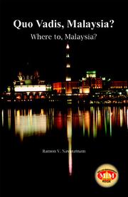 Cover of: Quo vadis, Malaysia?: where to, Malaysia?