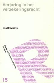 Cover of: Verjaring in het verzekeringsrecht by Eric Brewaeys