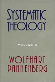 Cover of: Systematic theology by Pannenberg, Wolfhart