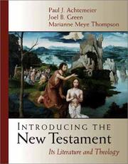 Cover of: Introducing the New Testament | Paul J. Achtemeier
