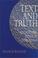 Cover of: Text and truth