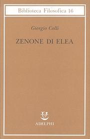 Cover of: Zenone di Elea: lezioni 1964-1965