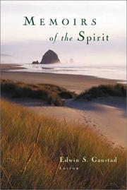 Cover of: Memoirs of the Spirit