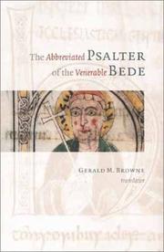 Cover of: The Abbreviated Psalter of the Venerable Bede by 