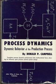 Cover of: Process dynamics: dynamic behavior of the production process.