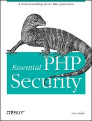 Cover of: Essential PHP security by Chris Shiflett