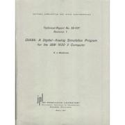 Cover of: DIANA: a digital--analog simulation program for the IBM 1620 II computer