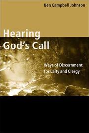 Cover of: Hearing God's Call by Ben , Campbell Johnson