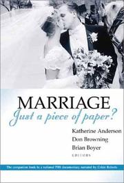 Cover of: Marriage: just a piece of paper?