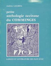 Cover of: Petite anthologie occitane du Comminges by André Lagarde