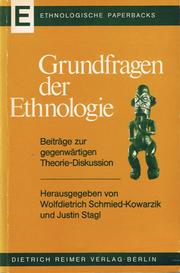 Cover of: Grundfragen der Ethnologie: Beiträge zur gegenwärtigen Theorie-Diskussion